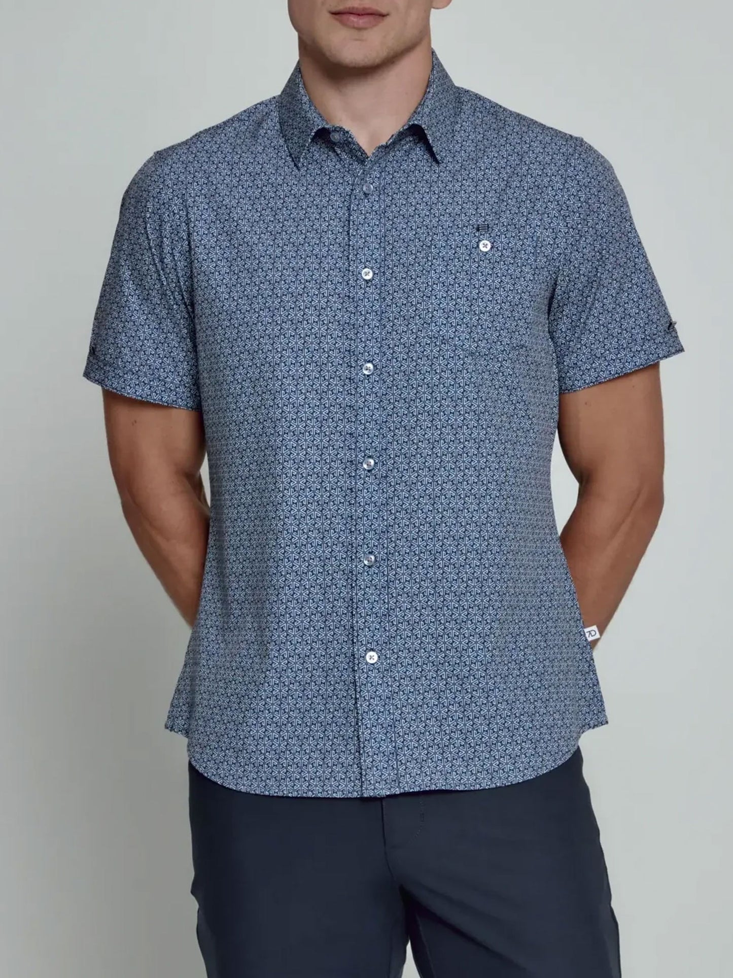 Maxwell Short Sleeve Shirt (Navy)