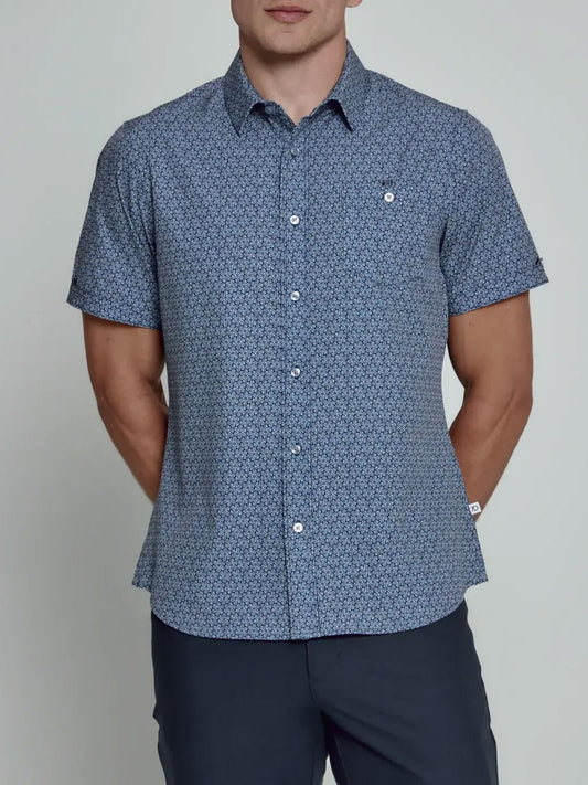 Maxwell Short Sleeve Shirt (Navy)