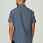 Cion Short Sleeve Shirt (Navy) Rear Fit | 7 Diamonds