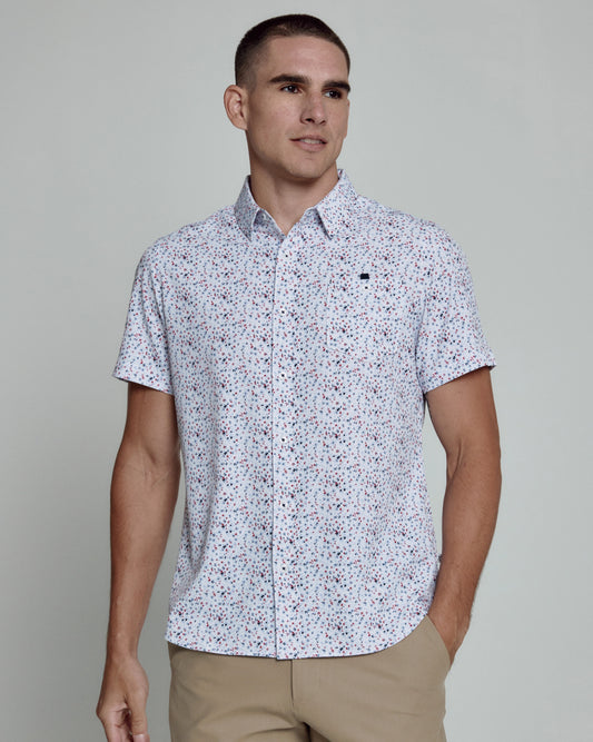 Griffin Short Sleeve Shirt (White)