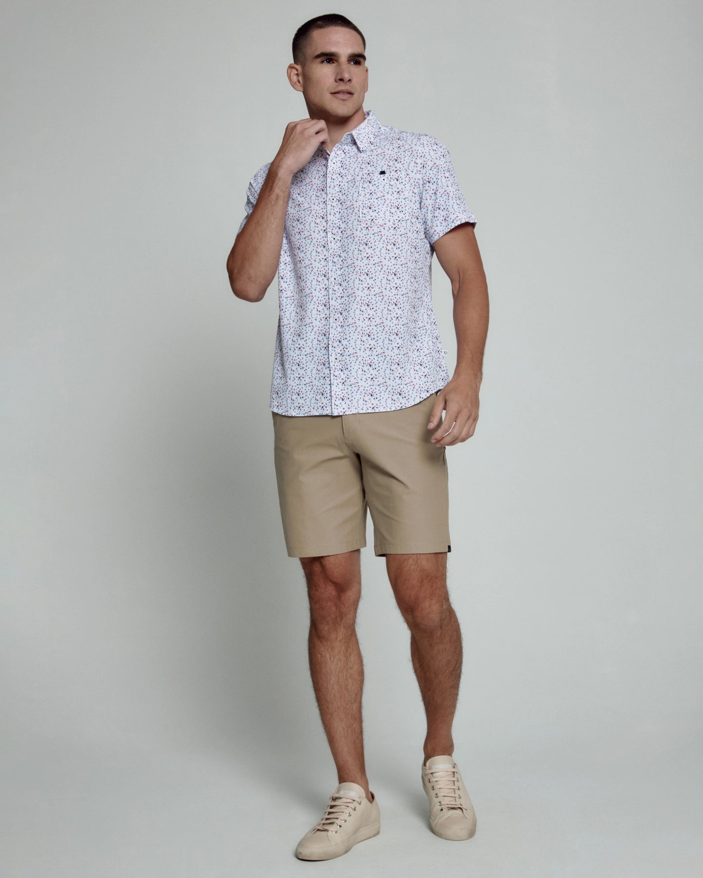 Griffin Short Sleeve Shirt (White)