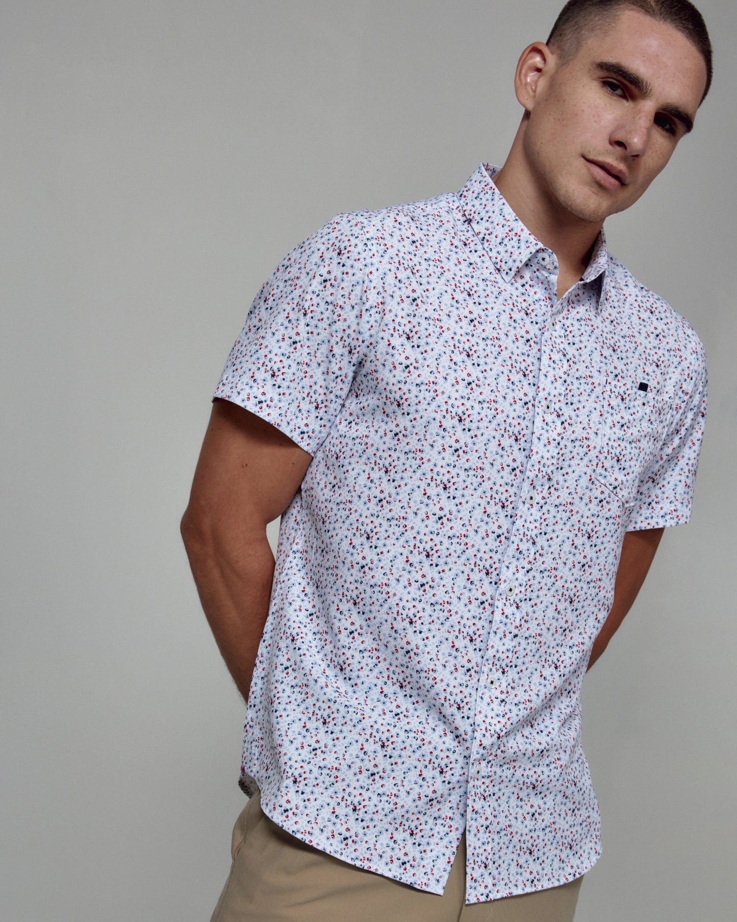 Griffin Short Sleeve Shirt (White)