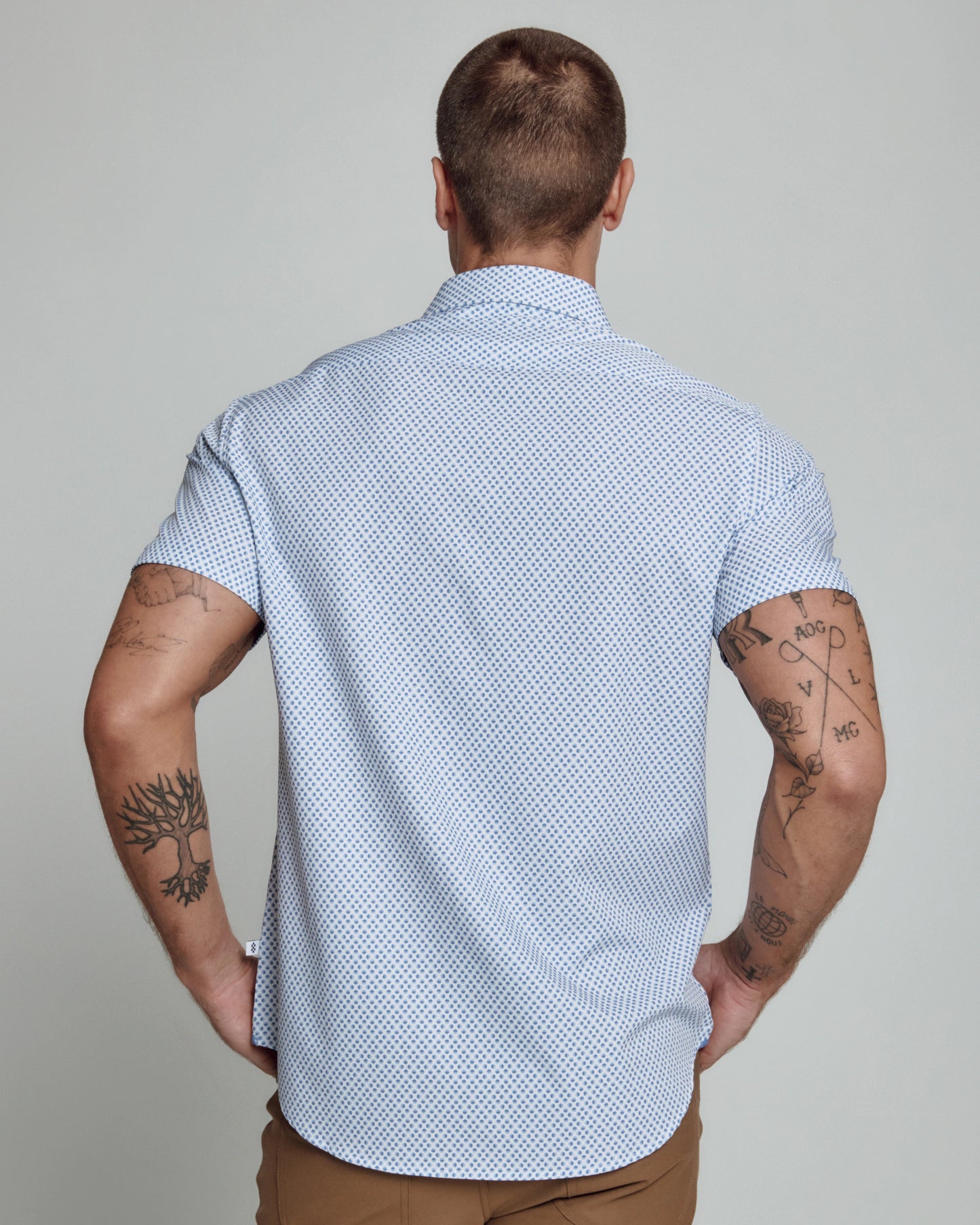 Alonzo Short Sleeve Shirt (Light Blue)