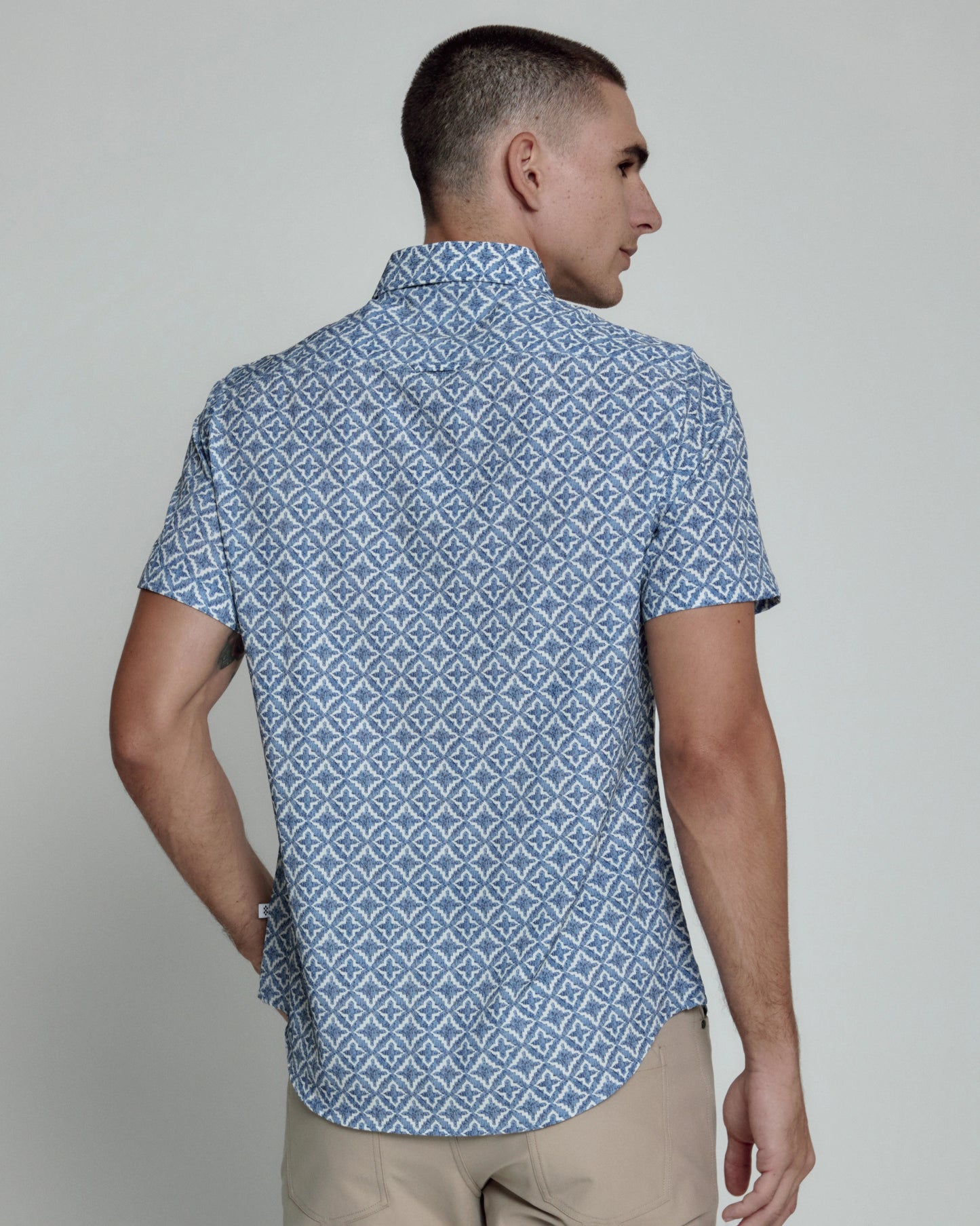 Lucca Short Sleeve Shirt (Blue)