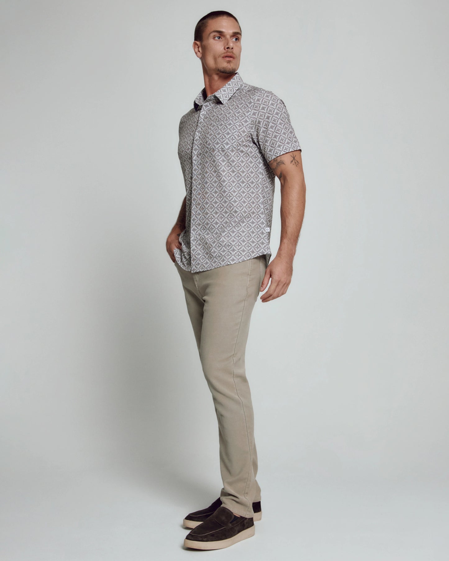 Lucca Short Sleeve Shirt (Tan)