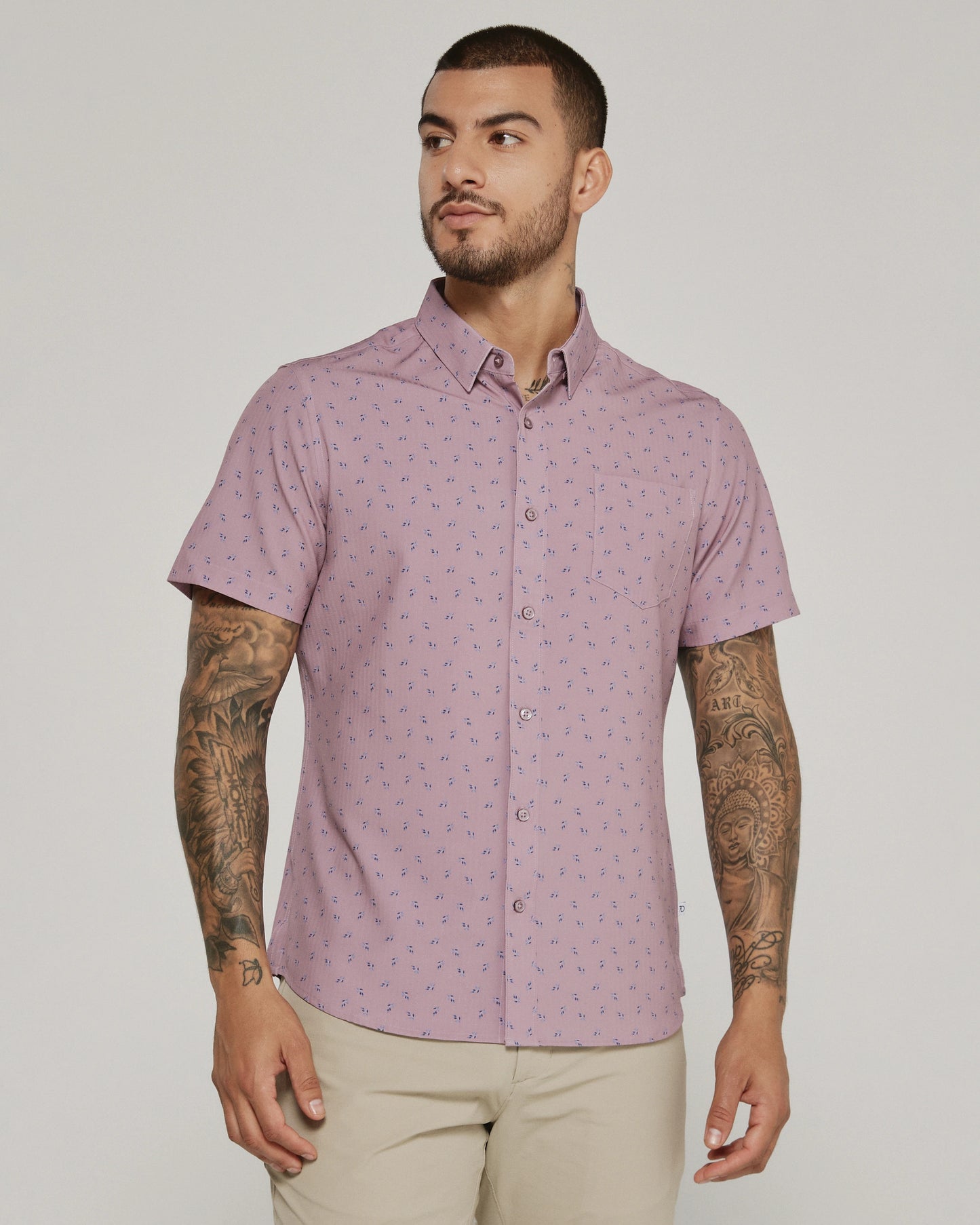 Kairi Short Sleeve Shirt (Lavender)