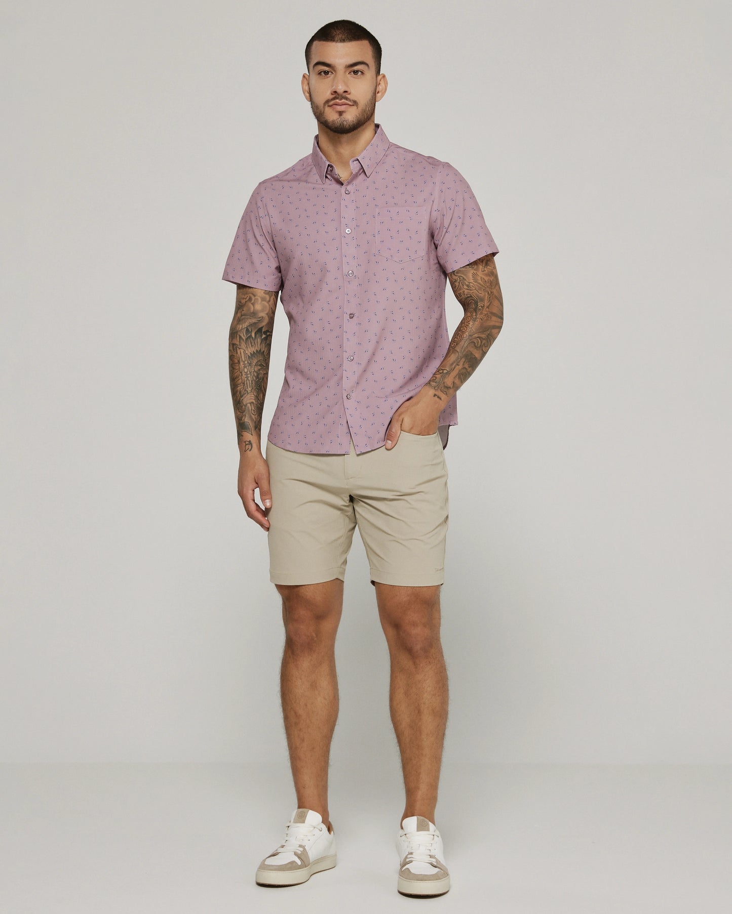 Kairi Short Sleeve Shirt (Lavender)