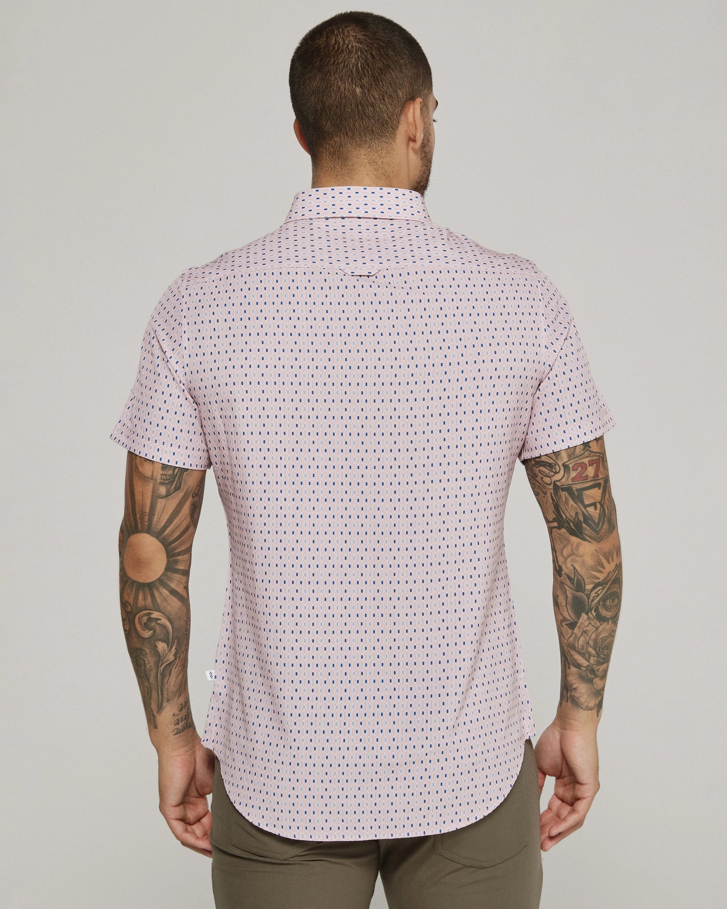 Calix Short Sleeve Shirt (Stone Rose)