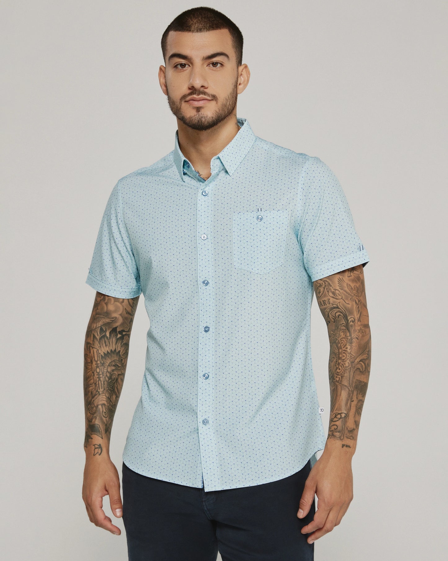 Ostin Short Sleeve Shirt (Seafoam)