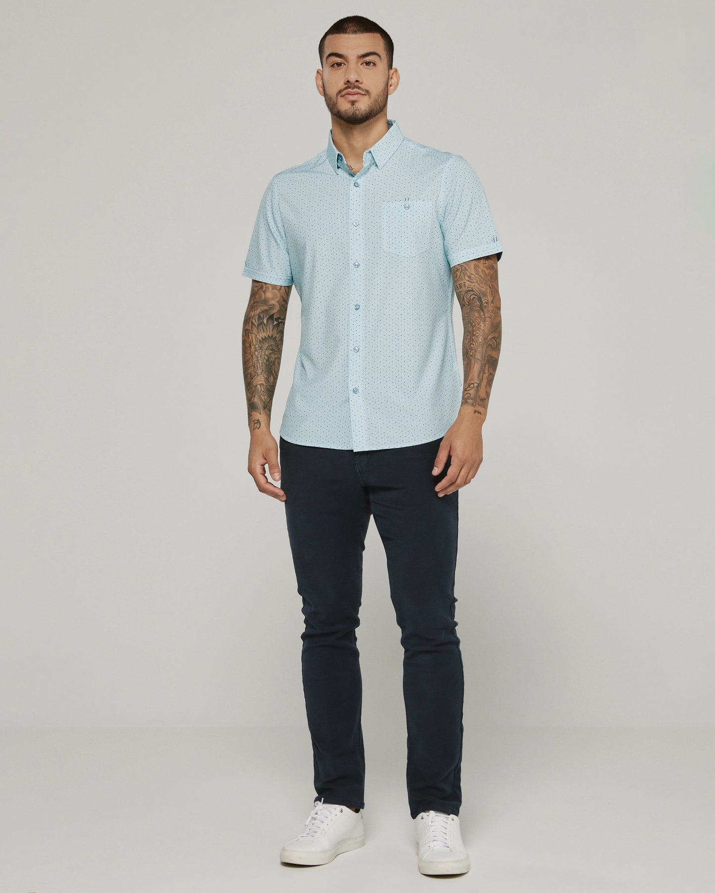 Ostin Short Sleeve Shirt (Seafoam)