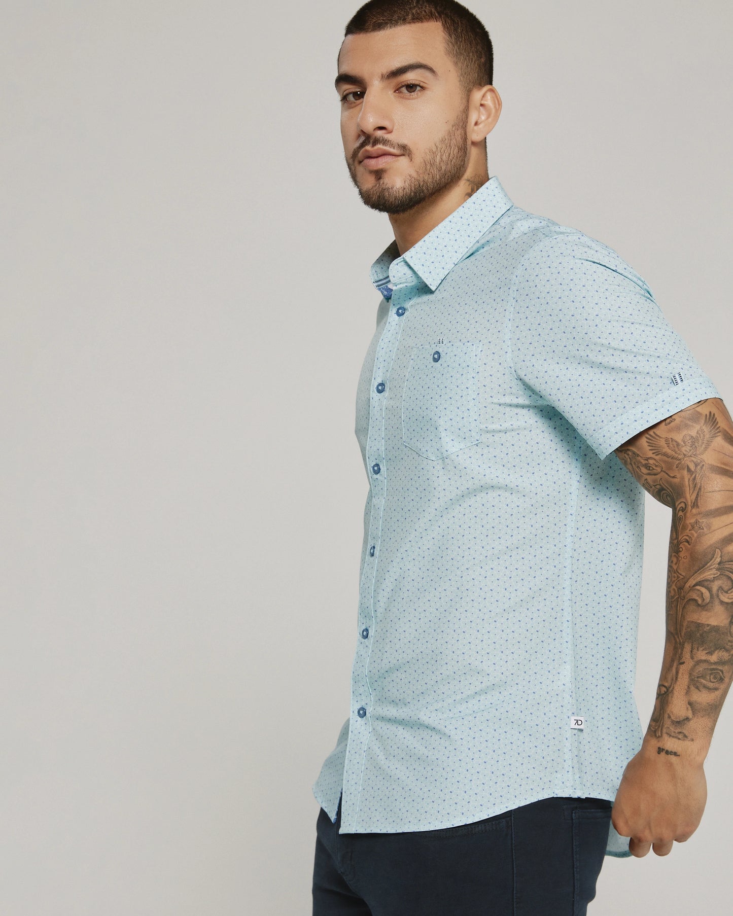 Ostin Short Sleeve Shirt (Seafoam)