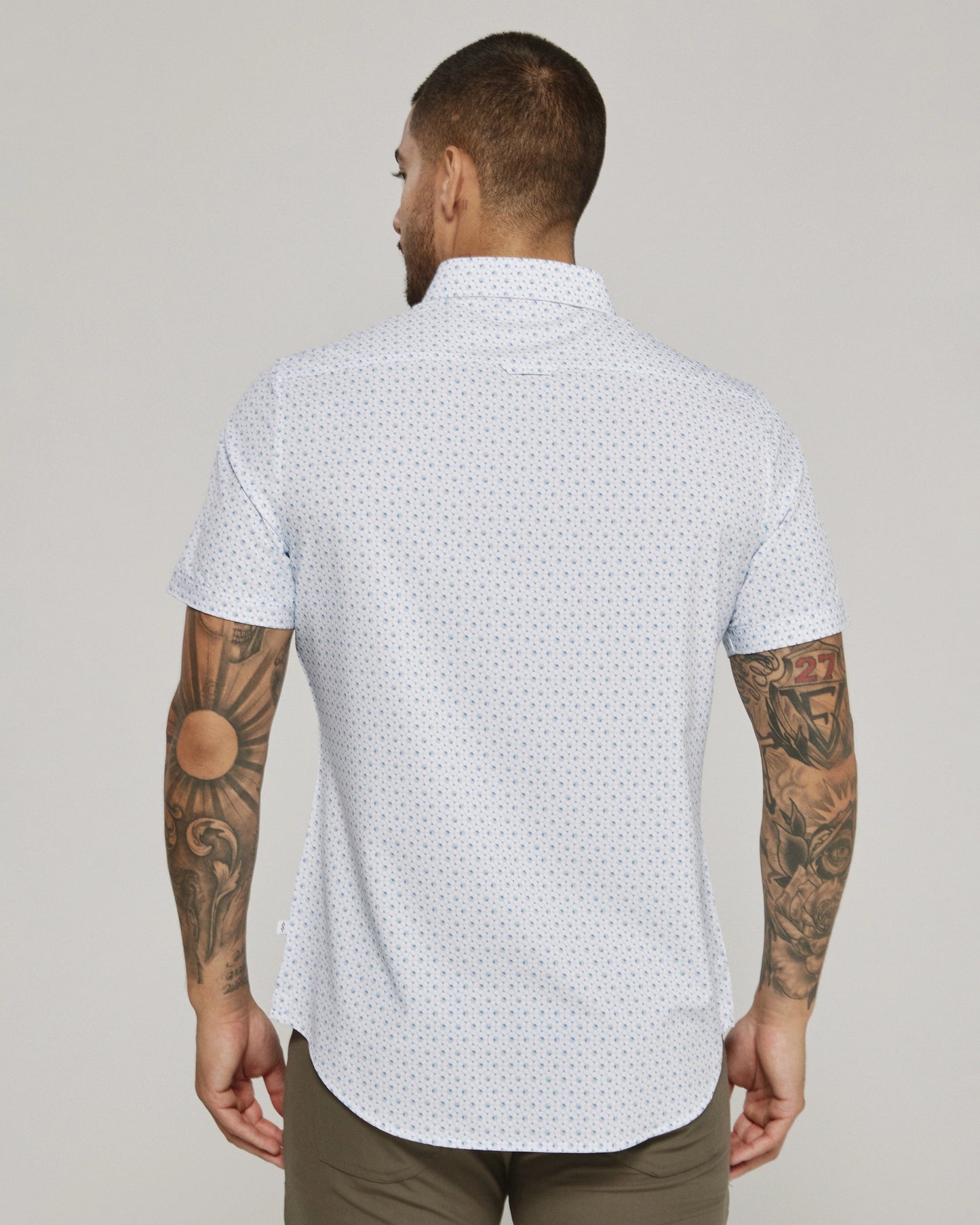 Ostin Short Sleeve Shirt (White)