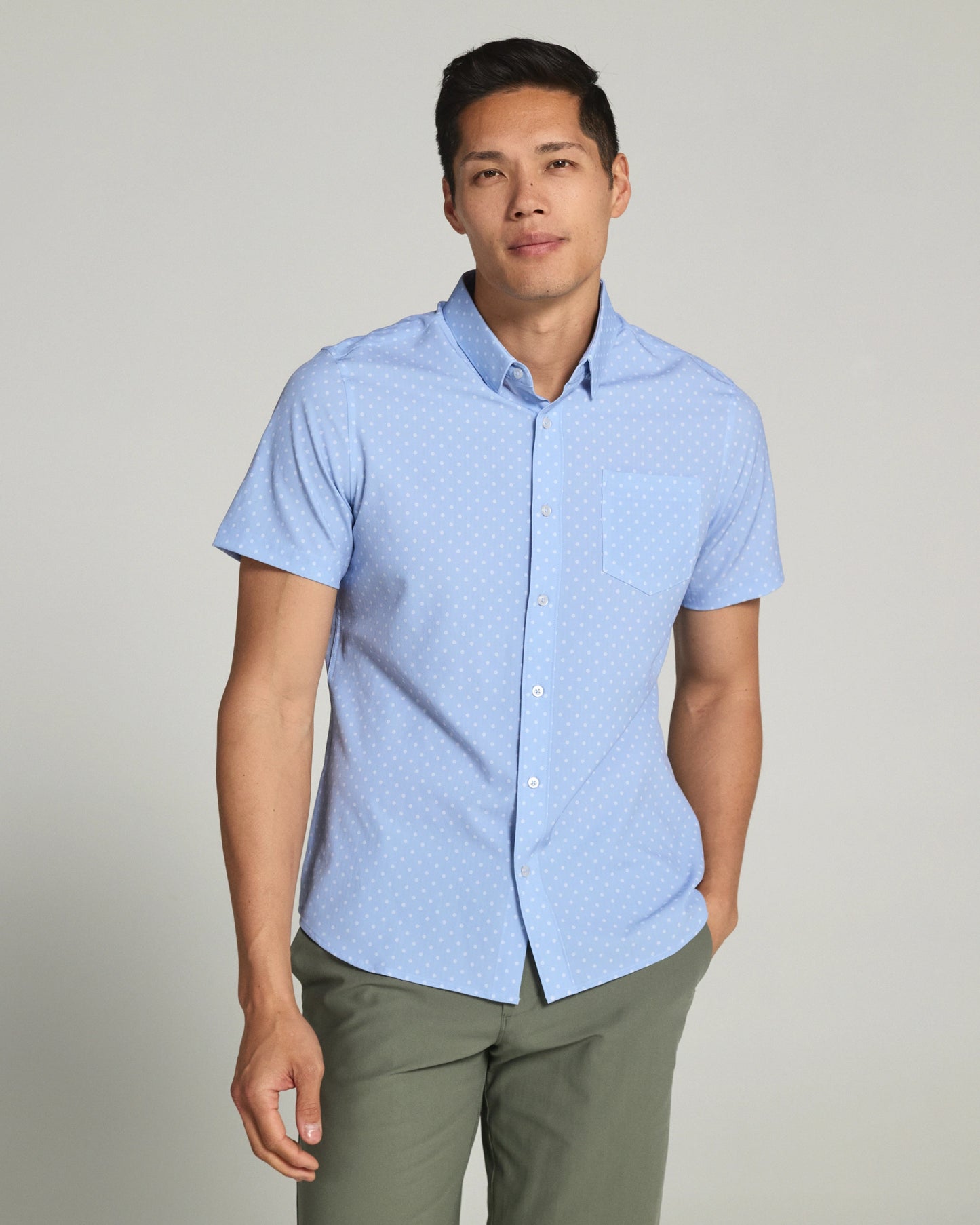 Gareth Short Sleeve Shirt (Blue)