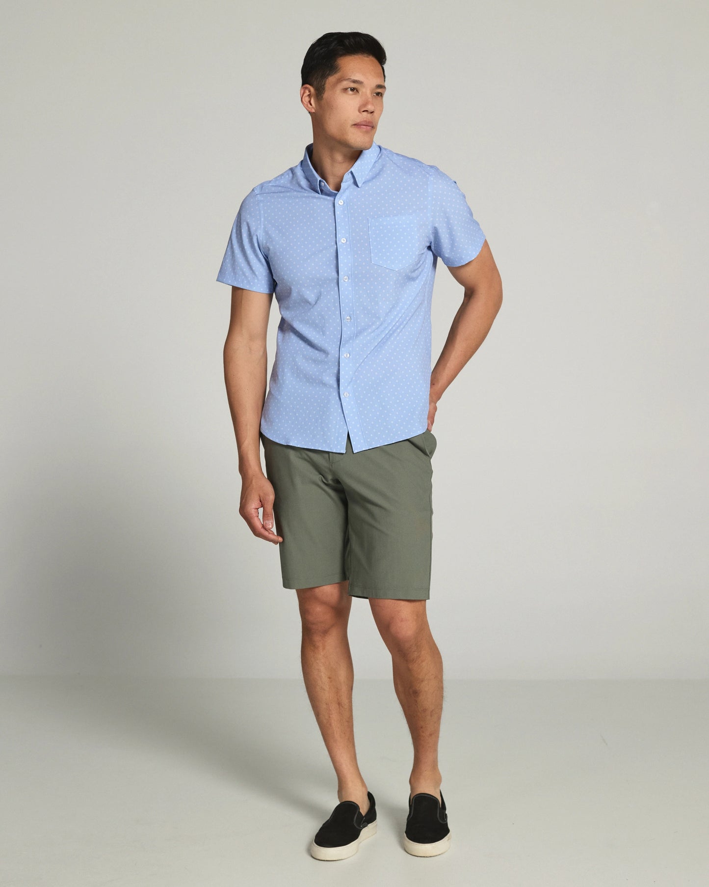 Gareth Short Sleeve Shirt (Blue)