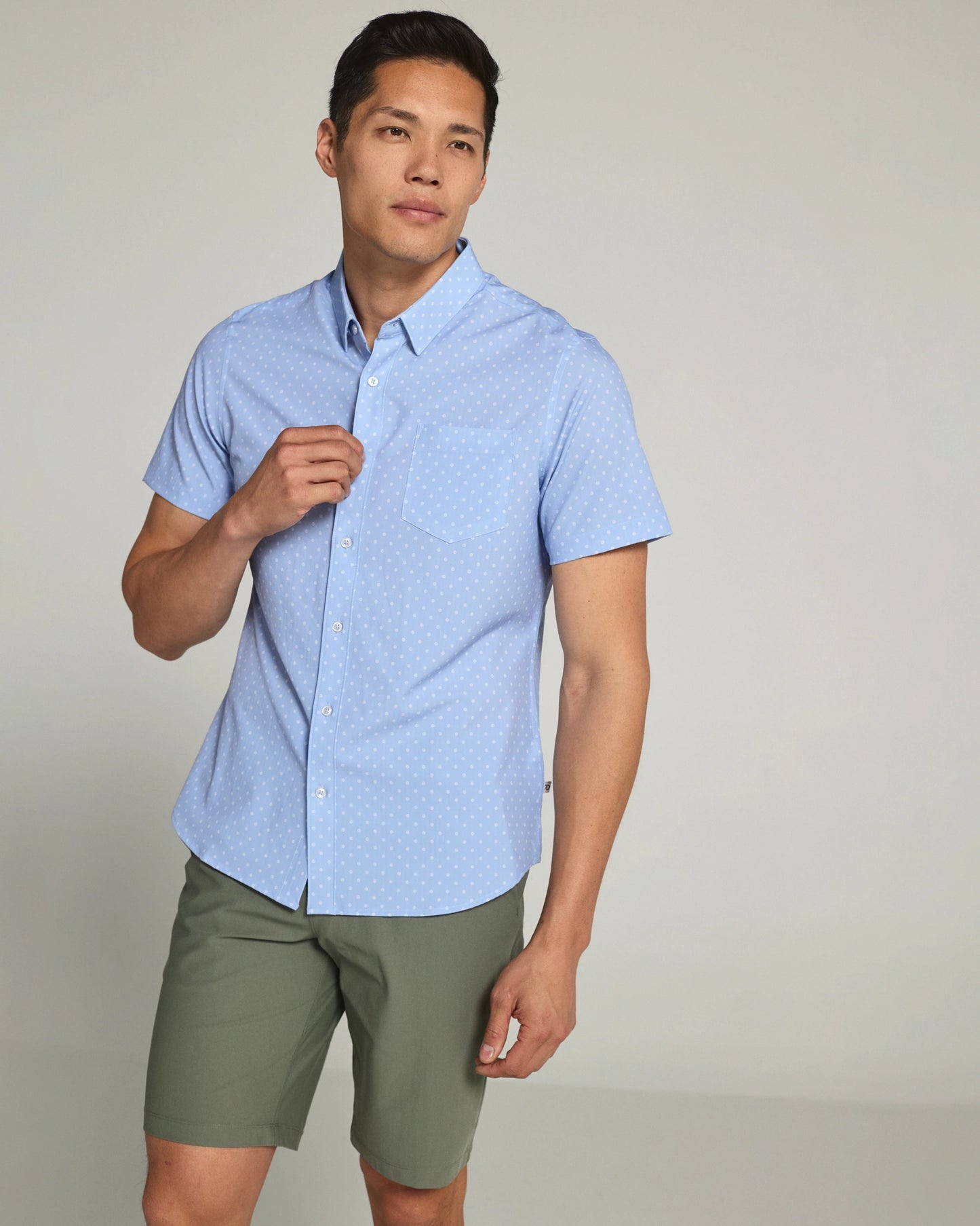 Gareth Short Sleeve Shirt (Blue)