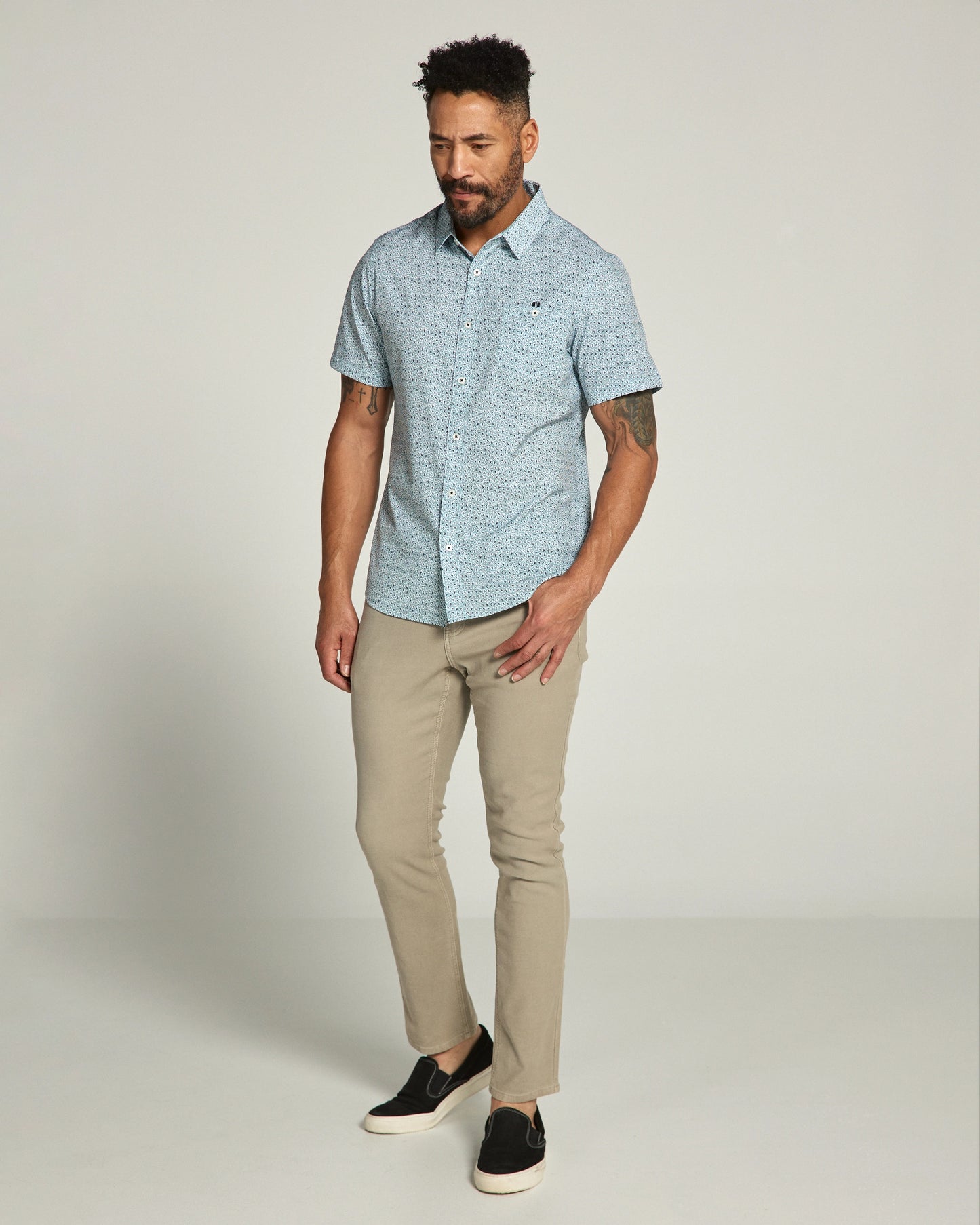 Leandro Short Sleeve Shirt (Seafoam)