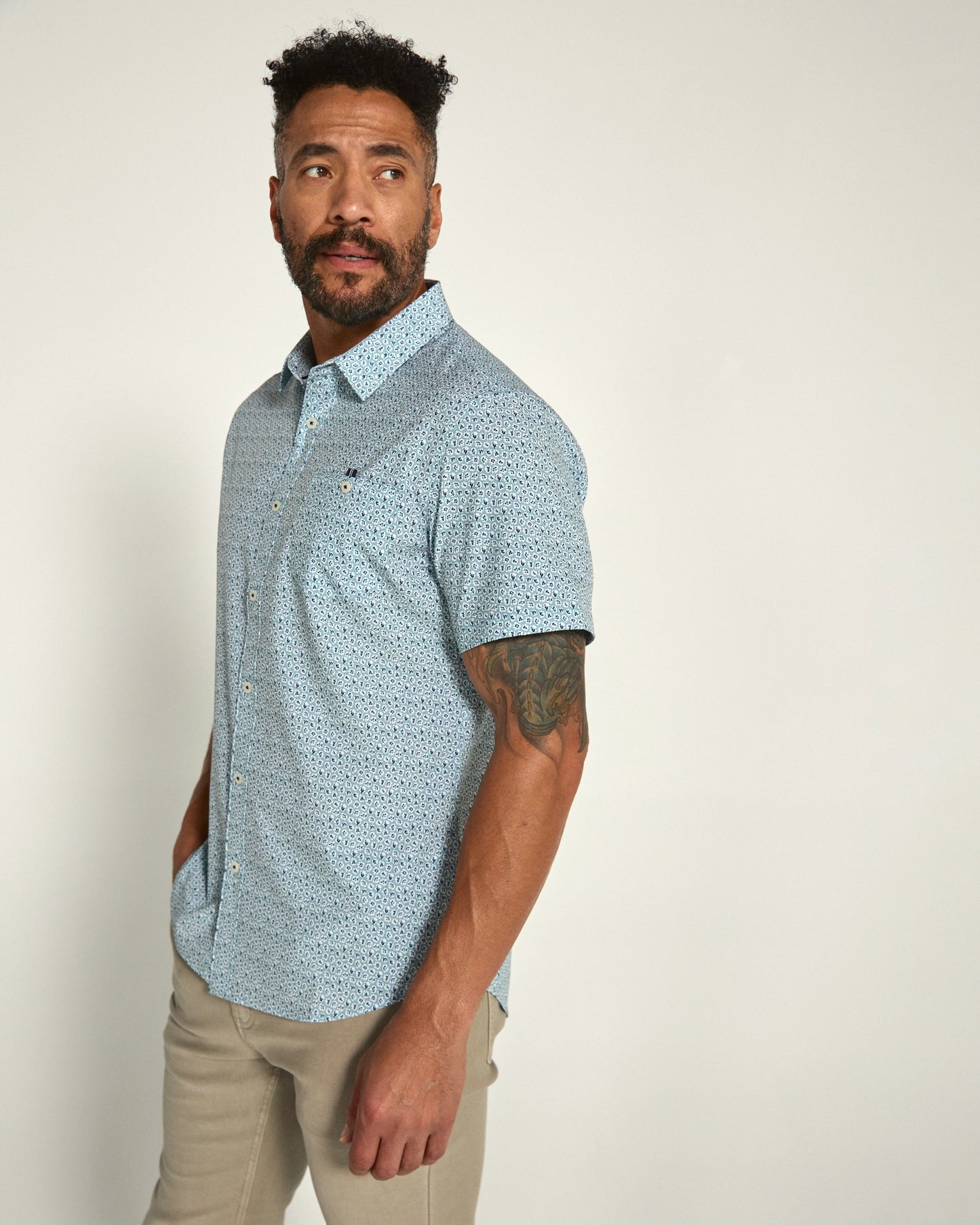 Leandro Short Sleeve Shirt (Seafoam)