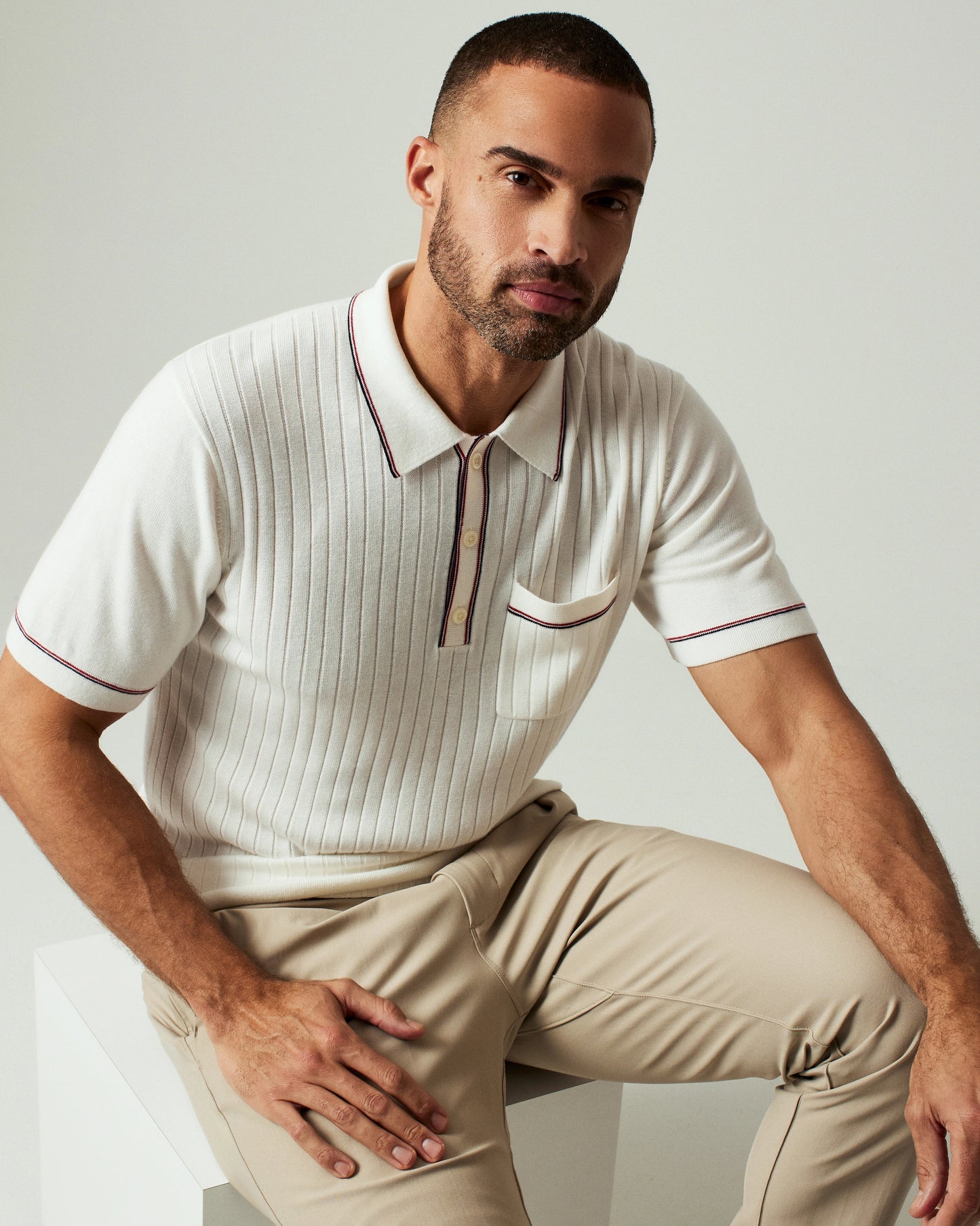 Enzo Sweater Polo (Ivory)