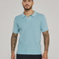 Yael Striped Sweater Polo (Seafoam)