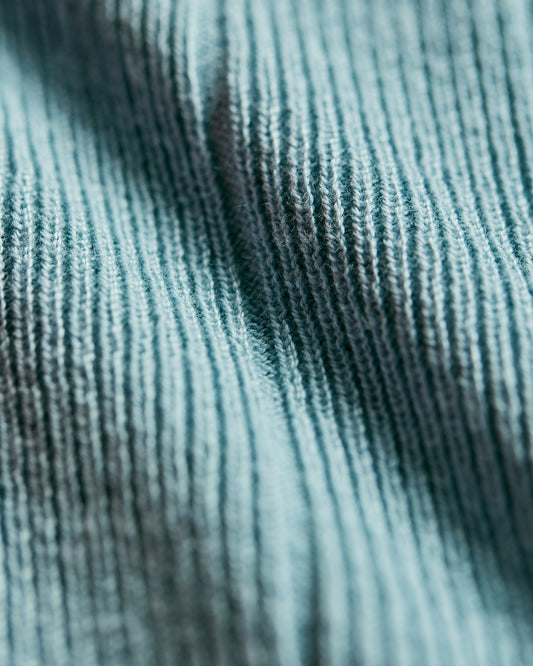 Yael Striped Sweater Polo (Seafoam)