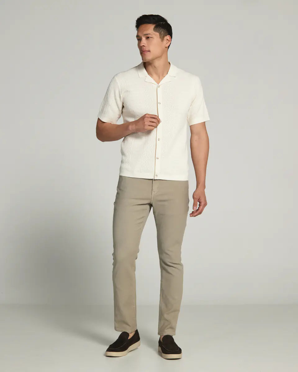 Jonas Button Down Sweater Polo (Natural)