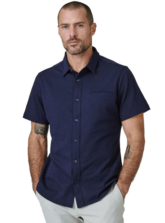 Seville Short Sleeve Shirt (Navy)