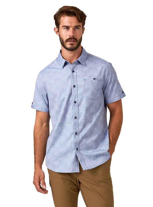 Rhodes Short Sleeve Shirt (Blue)