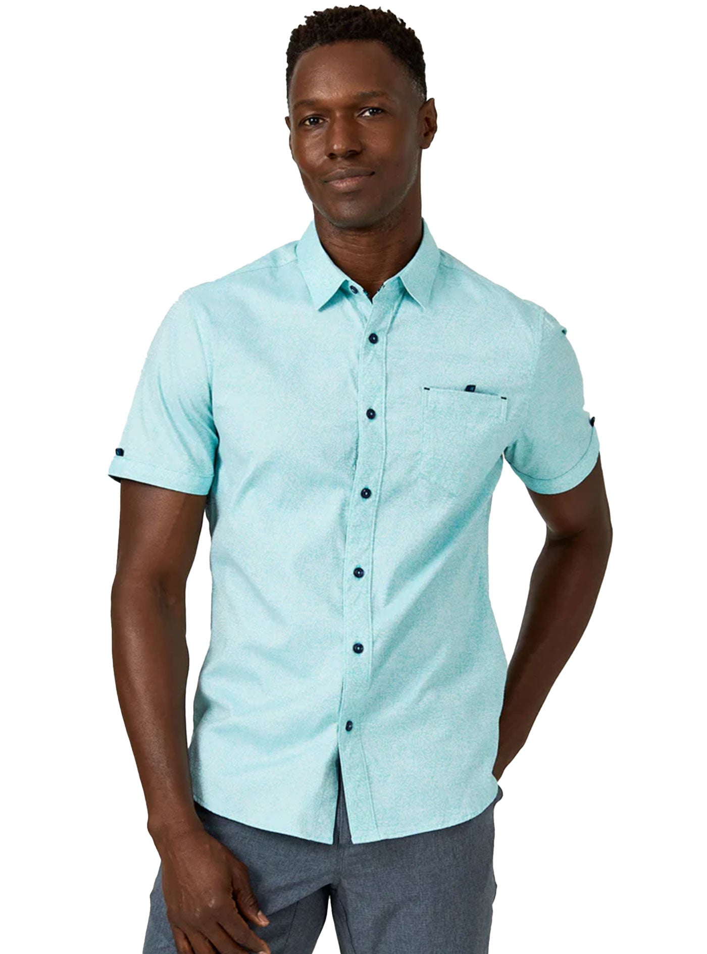 Rhodes Short Sleeve Shirt (Mint)