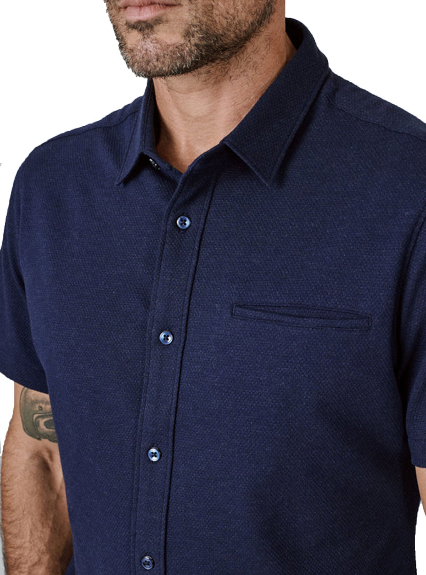 Seville Short Sleeve Shirt (Navy)