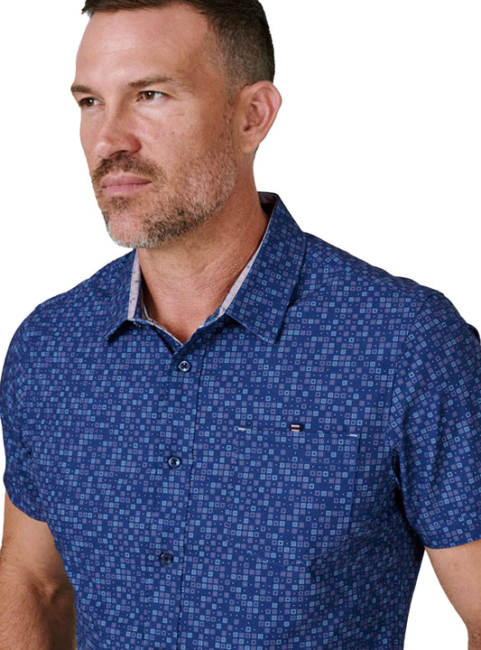 Fancy Like Short Sleeve Shirt (Navy)