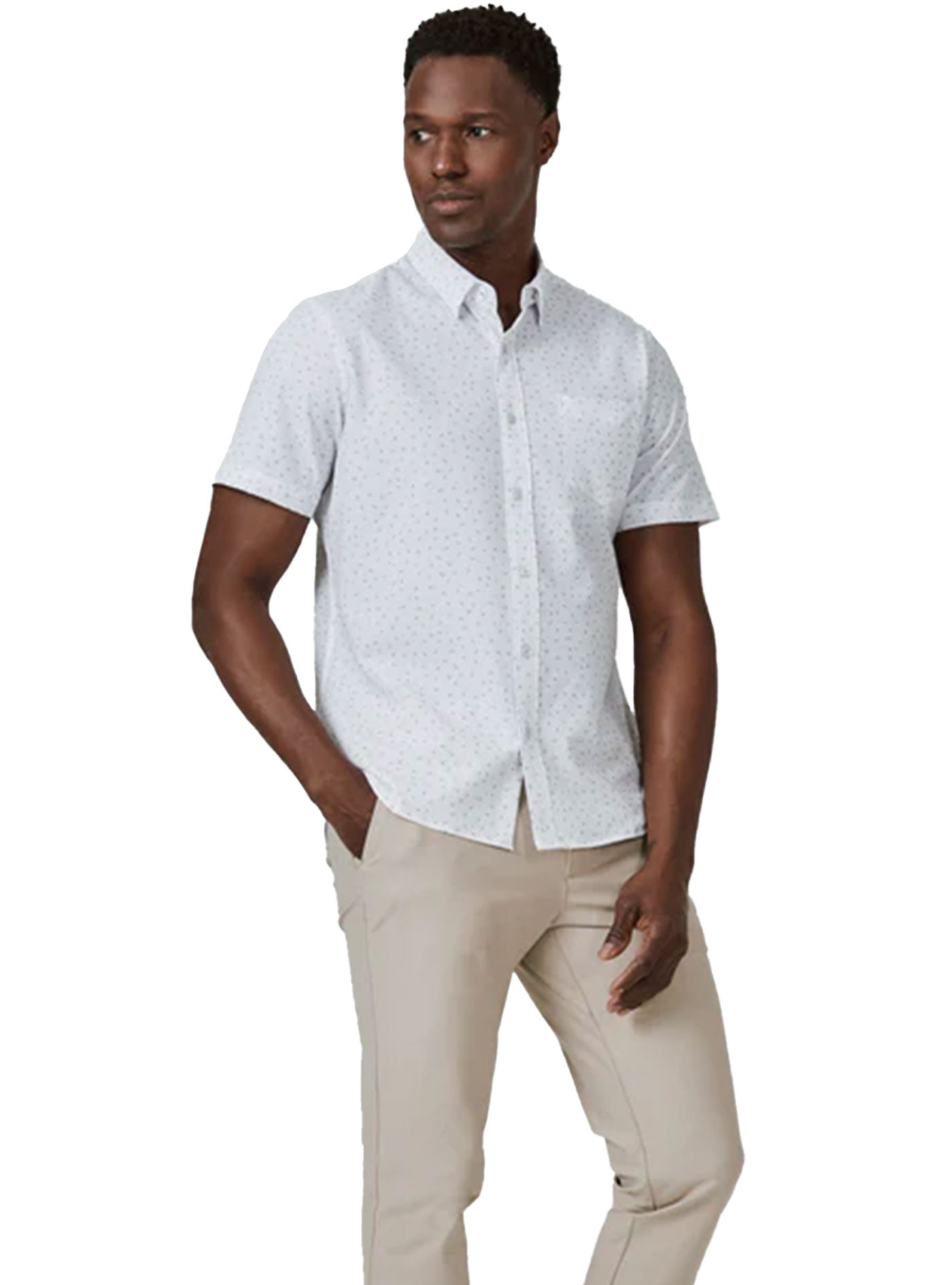 Lisse Short Sleeve Shirt (White)