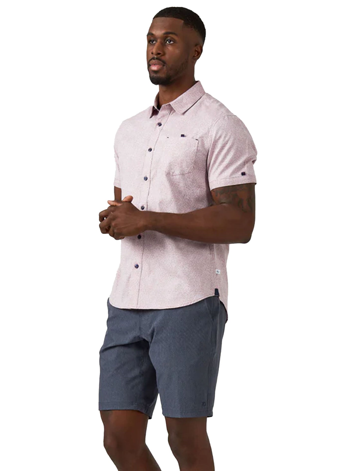 Rhodes Short Sleeve Shirt (Dusty Rose)