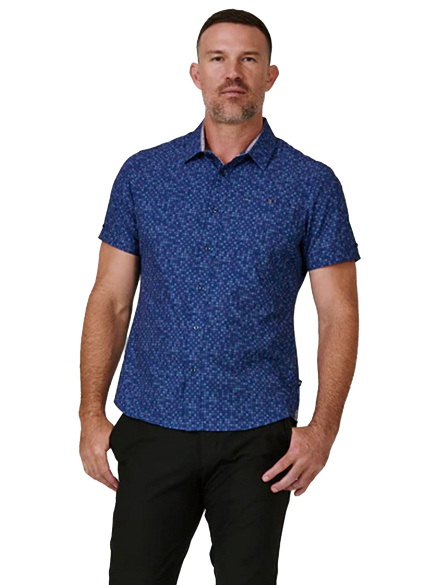 Fancy Like Short Sleeve Shirt (Navy)