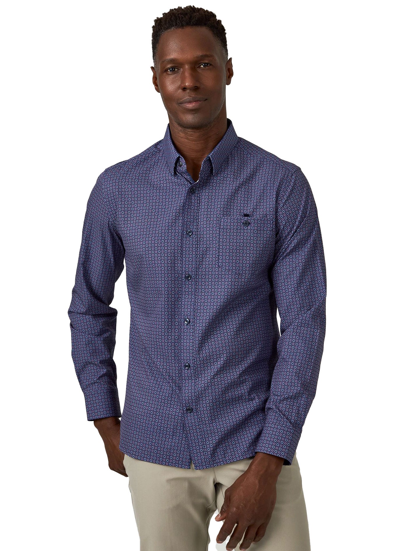 Faro Long Sleeve Shirt (Navy)