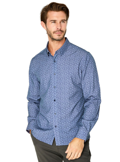 Adore You Long Sleeve Shirt (Navy)