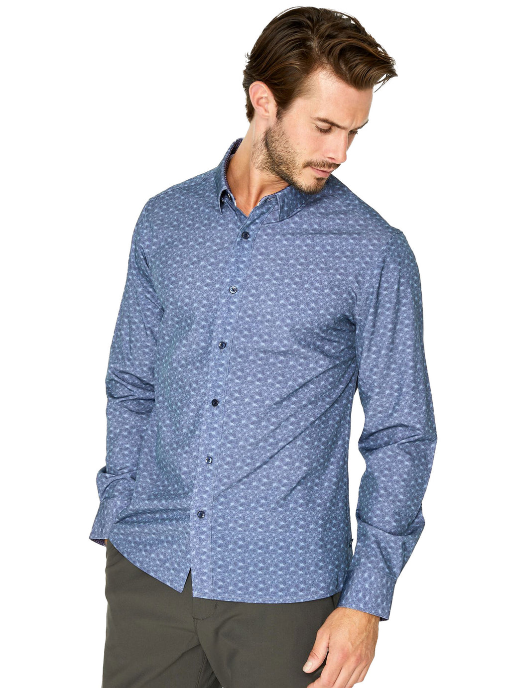 Adore You Long Sleeve Shirt (Navy)